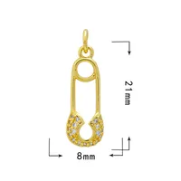 Sweet Heart Shape Copper Inlay Charms sku image 16