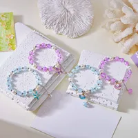Simple Style Round Artificial Pearl Alloy Beaded Women's Bracelets main image 4