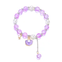 Simple Style Round Artificial Pearl Alloy Beaded Women's Bracelets main image 2