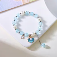 Simple Style Round Artificial Pearl Alloy Beaded Women's Bracelets sku image 1