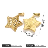 Simple Style Oval Heart Shape 304 Stainless Steel Plating Charms sku image 6
