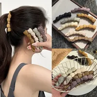 Women's Elegant Solid Color Plastic Hair Clip main image 1