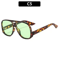 Casual Leopard Ac Toad Glasses Avaitor Full Frame Glasses sku image 5