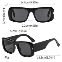 Simple Style Geometric Ac Square Full Frame Glasses main image 2