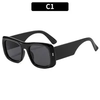 Simple Style Geometric Ac Square Full Frame Glasses sku image 1