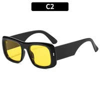 Simple Style Geometric Ac Square Full Frame Glasses sku image 2