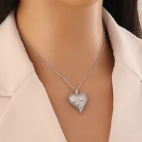 Elegant Star Heart Shape 304 Stainless Steel Zircon Women's Pendant Necklace main image 3
