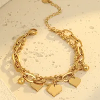 IG Style Classic Style Commute Heart Shape 304 Stainless Steel Unisex Bracelets main image 9