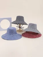 Unisex Casual Classical Vacation Polka Dots Big Eaves Sun Hat Bucket Hat main image 1