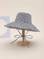 Unisex Casual Classical Vacation Polka Dots Big Eaves Sun Hat Bucket Hat main image 2