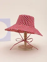Unisex Casual Classical Vacation Polka Dots Big Eaves Sun Hat Bucket Hat sku image 3
