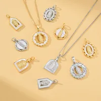 Vacation Classic Style Virgin Mary Copper Plating Zircon 18K Gold Plated Charms main image 1