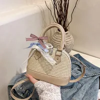 Women's Pu Leather Bow Knot Streetwear Shell Zipper Shoulder Bag main image 3