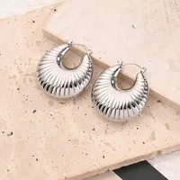 1 Pair/Package Casual Vacation Modern Style C Shape U Shape Handmade Polishing Plating 304 Stainless Steel Rhinestones 18K Gold Plated Earrings Ear Studs main image 6
