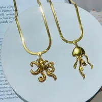 Vacation Commute Octopus 304 Stainless Steel Plating 18K Gold Plated Unisex Pendant Necklace main image 1