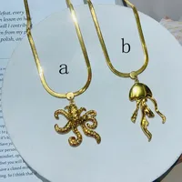 Vacation Commute Octopus 304 Stainless Steel Plating 18K Gold Plated Unisex Pendant Necklace main image 2