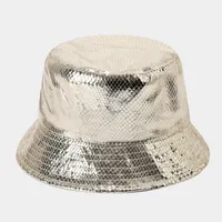Unisex Casual Elegant Simple Style Solid Color Curved Eaves Bucket Hat sku image 1
