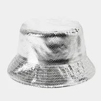 Unisex Casual Elegant Simple Style Solid Color Curved Eaves Bucket Hat sku image 2