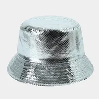 Unisex Casual Elegant Simple Style Solid Color Curved Eaves Bucket Hat sku image 3