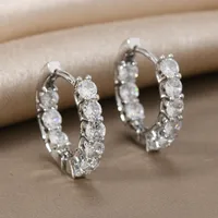 1 Pair Elegant Classic Style Geometric Alloy Earrings main image 3