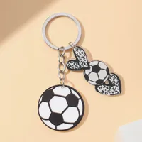 1 Piece Simple Style Sports Basketball Football Acrylic Unisex Keychain main image 2
