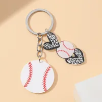 1 Piece Simple Style Sports Basketball Football Acrylic Unisex Keychain main image 3
