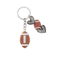 1 Piece Simple Style Sports Basketball Football Acrylic Unisex Keychain main image 5