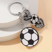 1 Piece Simple Style Sports Basketball Football Acrylic Unisex Keychain sku image 2