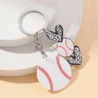1 Piece Simple Style Sports Basketball Football Acrylic Unisex Keychain sku image 3