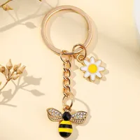 Cute Flower Bee Alloy Women's Keychain main image 2