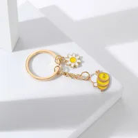 Cute Flower Bee Alloy Women's Keychain main image 4