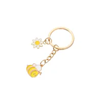 Cute Flower Bee Alloy Women's Keychain main image 3