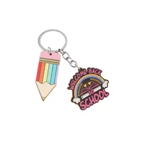 Simple Style Letter Pencil Wood Teachers' Day Unisex Keychain main image 5