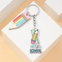 Simple Style Letter Pencil Wood Teachers' Day Unisex Keychain sku image 2