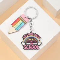 Simple Style Letter Pencil Wood Teachers' Day Unisex Keychain sku image 3