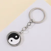 1 Piece Modern Style Tai Chi Metal Unisex Keychain main image 3