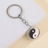 1 Piece Modern Style Tai Chi Metal Unisex Keychain main image 1