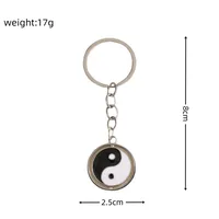 1 Piece Modern Style Tai Chi Metal Unisex Keychain main image 2