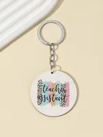 1 Piece Modern Style Letter Wood Teachers' Day Unisex Keychain sku image 3