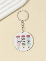 1 Piece Modern Style Letter Wood Teachers' Day Unisex Keychain sku image 6