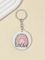 1 Piece Modern Style Letter Wood Teachers' Day Unisex Keychain sku image 7
