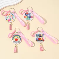1 Piece Cartoon Style Cute Letter Acrylic Teachers' Day Unisex Keychain main image 1