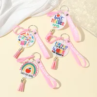 1 Piece Cartoon Style Cute Letter Acrylic Teachers' Day Unisex Keychain main image 2