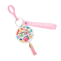 1 Piece Cartoon Style Cute Letter Acrylic Teachers' Day Unisex Keychain main image 4