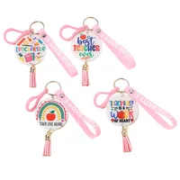 1 Piece Cartoon Style Cute Letter Acrylic Teachers' Day Unisex Keychain main image 3