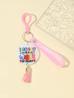 1 Piece Cartoon Style Cute Letter Acrylic Teachers' Day Unisex Keychain sku image 4