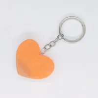 Modern Style Color Block Heart Shape Acrylic Alloy Unisex Keychain main image 3
