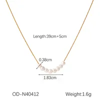 Modern Style Classic Style Flower 304 Stainless Steel Women's Necklace sku image 1