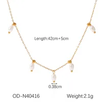 Modern Style Classic Style Flower 304 Stainless Steel Women's Necklace main image 2