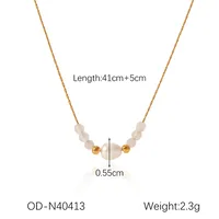 Modern Style Classic Style Flower 304 Stainless Steel Women's Necklace sku image 3